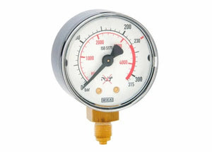 Harris Regulator Pressure Gauge 50mm 315 BAR / 4567 PSI - 9006468 - WeldingMart.com