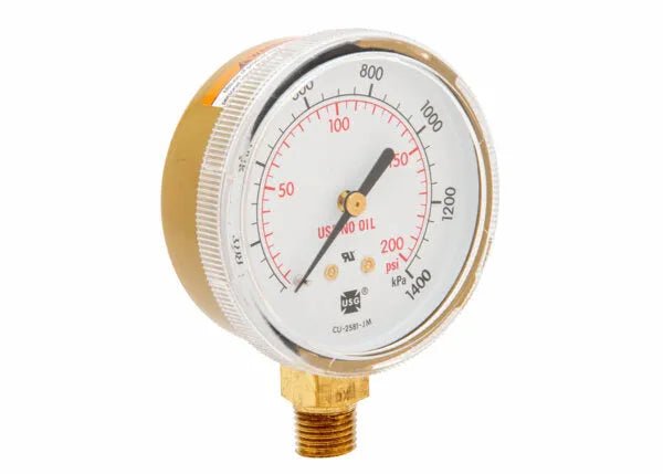 Harris Regulator Pressure Gauge 63 mm 200 PSI / 1400 kPa - 9007247 - WeldingMart.com
