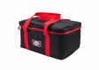 WeldingMart Harris Tool Kit Bag 8855094—black insulated, red handles, red zipper, logo; ideal for welding tools and accessories.