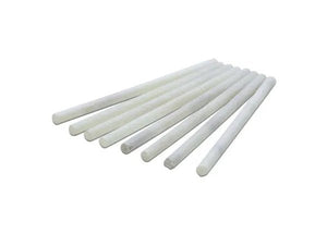 Eight Harris ROUND SOAPSTONE 3011001 welding marking sticks, diagonally arranged on white. Essential welder accessory.