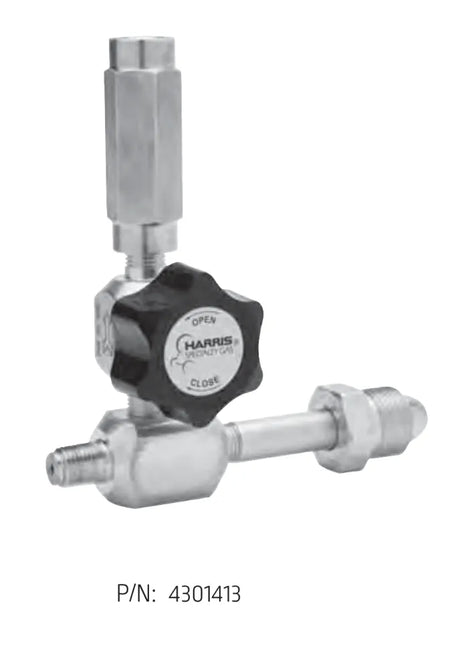 Harris Stainless Steel Tee Purge- Assembly, CGA 350 W/CV - 4301435 - WeldingMart.com