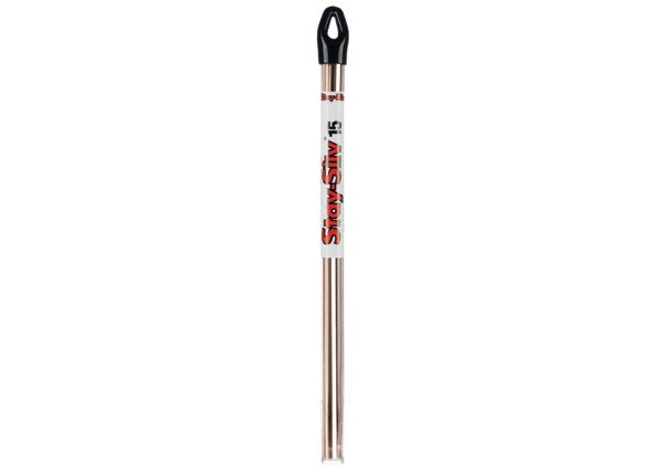 Harris Stay-Silv 15 Phos Copper Brazing Alloy 1/8 SQ X 11 STICK TUBE - 15620S1 - WeldingMart.com