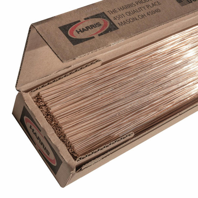 Harris Stay-Silv 5 Phos Copper Brazing Alloy 3/32 x 20 in. x 1 ea. 25 lb. box - 5520R - WeldingMart.com