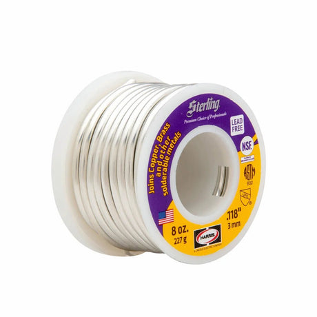 Harris Sterling Plumbing Solder .118 x 1/2 lb Spool - 333515 - WeldingMart.com