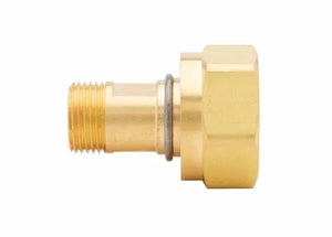 Harris 8808851 brass adaptor for acetylene welding tanks, hex nut with male thread and O-ring, ideal welding accessory.