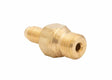 Harris 9004218 brass tube adaptor for welding tools, ribbed hose barb, 3/8"-24 UNF x 1/4"-27 UNS, WeldingMart accessory.