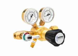Harris Two Stage Ultra High Purity Brass Barstock Regulator Model 721-125-326-A - 721125326A - WeldingMart.com