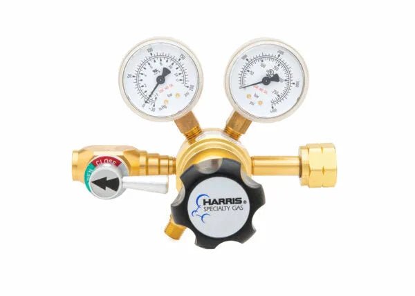 Harris Two Stage Ultra High Purity Brass Barstock Regulator Model 721-125-580-AR - 721125580AR - WeldingMart.com