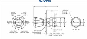 Harris Ultra High Purity Stainless Steel Barstock Regulator - Model 741-125-705-B - 741125705B - WeldingMart.com