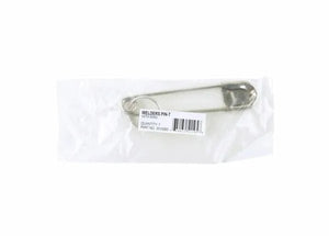 The Harris Welders Pin - 3010060, a stainless steel safety pin for tool holding, comes in a clear plastic bag with a white label and barcode. The silver pin is partly visible against the plain white background.