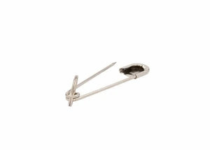 The Harris Welders Pin - 3010060, made of stainless steel, is shown open on a plain white background with its pointed end extended—ideal as a multi-purpose tool holder or welder’s pin.