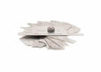 The Harris Welding Fillet Gauge - 4301278 features multiple pivoting stainless steel blades with labeled measurements, fanning around a central screw. It’s the essential tool for precise fillet weld seam checks.