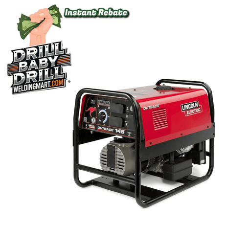 Lincoln Outback 145 Engine Driven Welder Kohler - K2707-2 - Drill Baby Drill Instant Rebate