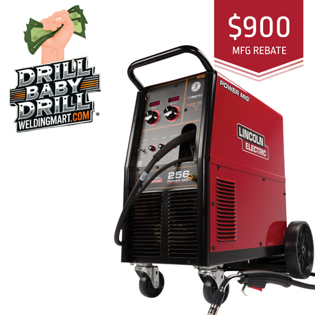 Drill Baby Drill Instant Rebate on Power MIG 256 MIG Welder 230 K3068-2 - WeldingMart.com