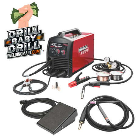 Drill Baby Drill Instant rebate for power MIG 140mp k4499-1 on WeldingMart.com