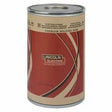 A large cylindrical metal container labeled with the Lincoln Electric logo and Lincoln .052 METALSHIELD MC-706 500#AD (20) ED031593, featuring red and beige colors, a sealed lid, and modern graphic lines.