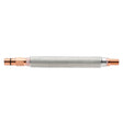 Lincoln 180° Thru-Arm Gooseneck KP3355-180 welding accessory with copper ends, durable metal, on white background, WeldingMart.