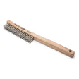 Lincoln 3 x 19 Row Stainless Steel Wire Brush K3181-1 - WeldingMart.com