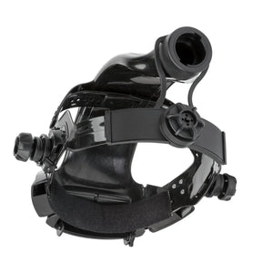Lincoln 3350 PAPR Headgear KP3942-1 for welding, includes plenum and sweatband, fits protective respiratory equipment.