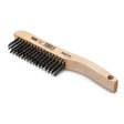 Lincoln 4 x 16 Row Carbon Steel Wire Brush K3185-1 - WeldingMart.com