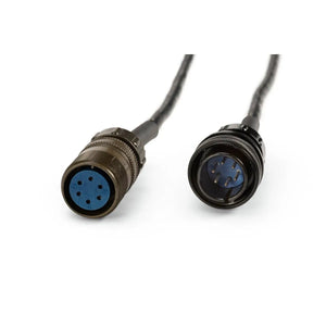 Lincoln K5454-50 6-pin amptrol extension cable connectors, male and female, for welding equipment and accessories.