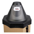 Lincoln K2175-3 Accu-Pak Octagon Box Payoff Kit 21 in. - octagonal payoff hood seated on the new Octo-Pak box