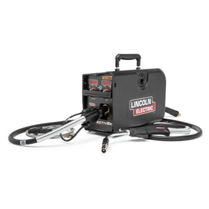 Lincoln Activ8X/Magnum PRO Curve 300 Wire Feeder One-Pak K3564-1 welding machine with CrossLinc Technology, cables, guns.