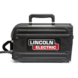 Lincoln Activ8X Wire Feeder K3519-1 welding machine, black, top handle, clear Lincoln logo—reliable tool for professional welders.