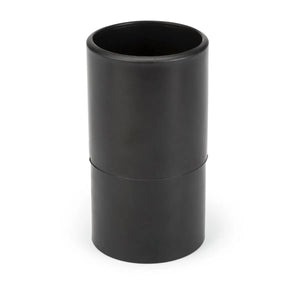Lincoln Adapter K3492-4 hose-to-tube connector for welding, joins 1-3/4 to 2 in. pipes, black with mid-ridge on white background.