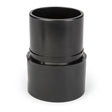 Lincoln Adapter K3492-5, black plastic 3" hose-to-tube welding accessory for connecting pipes of different diameters.