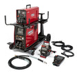 Lincoln APEX 30M HELIX M85 MIG K52165-2 welding machine with wire feeder, cables, remote, hoses, and weld data monitor system.