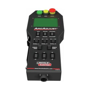 Lincoln ArcAdjust Solution for Cooper GoFa Cobots AD2652-2 handheld weld adjustment control pendant, front angled view