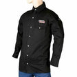 Lincoln BLACK FLAME RETARDANT SHIRT LRG - WeldingMart.com