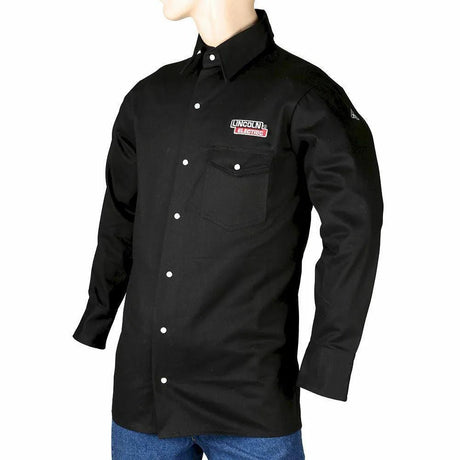 Lincoln BLACK FLAME RETARDANT SHIRT XLRG - WeldingMart.com