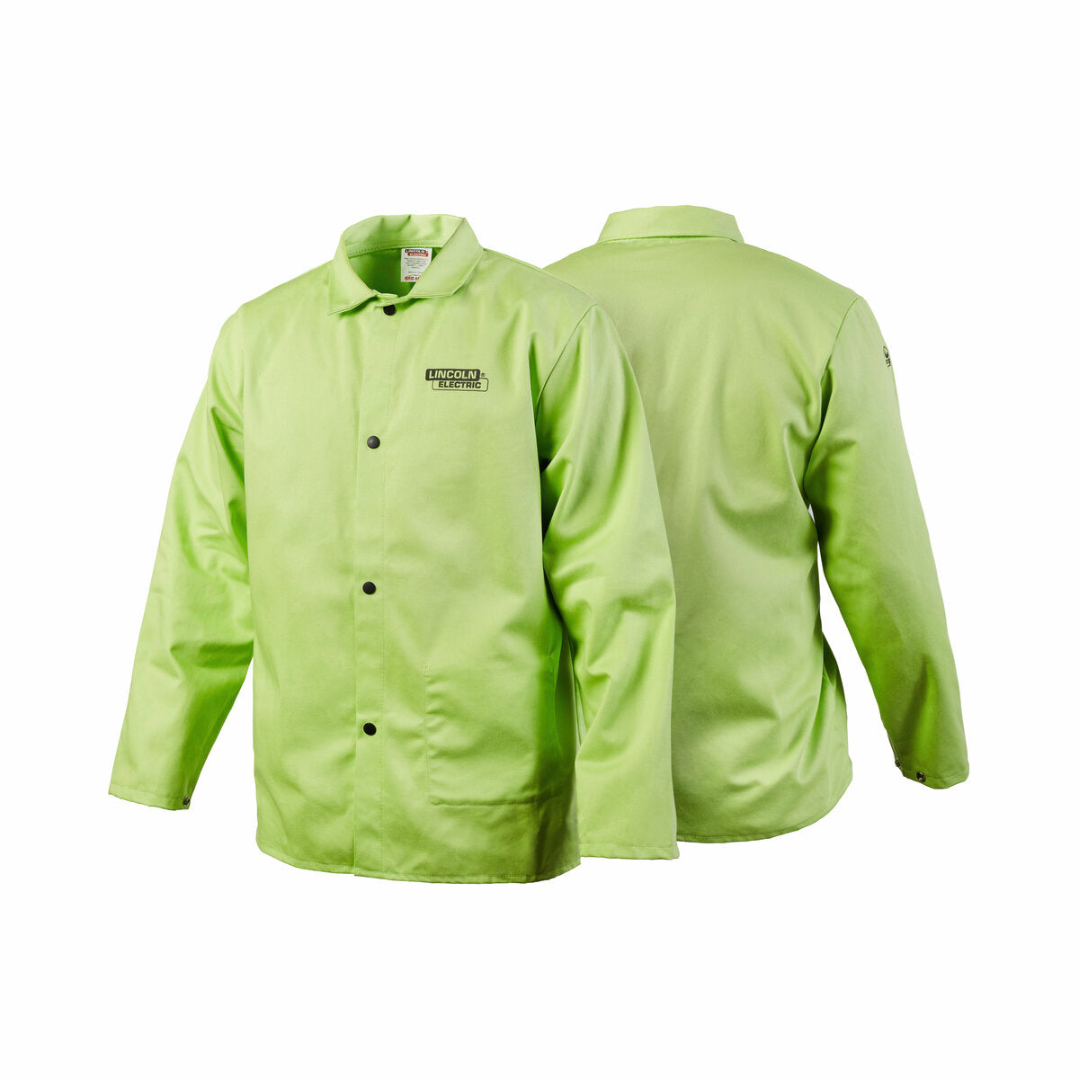 Lincoln Bright FR Cloth Welding Jacket Safety Lime 3XL K4689-3XL - WeldingMart.com