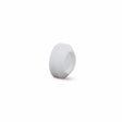 The Lincoln Caliber Stubby Insulator 17/18/26 Torches 2/pack (KP4764-ST) is a small, white plastic ring with a smooth finish and hollow center—an essential TIG torch accessory, shown upright on a white background with subtle shadow.