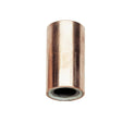The Lincoln Coarse Thread Insulator Assembly KP35CT is a cylindrical copper pipe fitting with a smooth, reflective finish and subtle vertical lines on its outer surface, featuring a hollow center and shiny appearance.