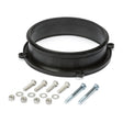 Lincoln Connector K1657-5, 8 in duct to extraction arm bracket with bolts, washers, nuts for welding fume extraction systems.