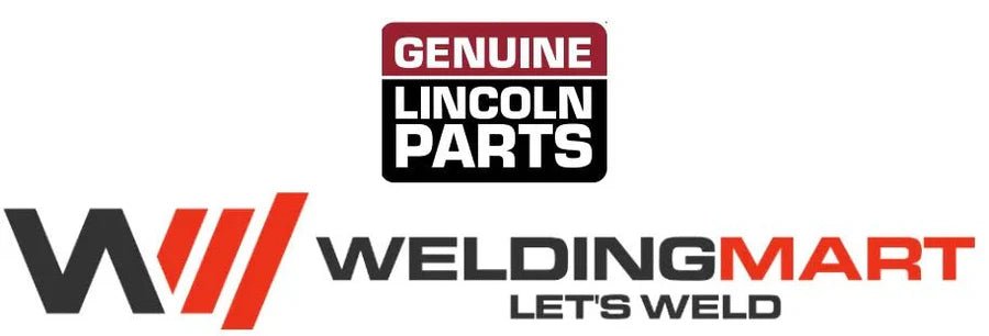 Genuine Lincoln Parts and WeldingMart Lets Weld logos above Lincoln CONTROL BOARD ASBLY S27046-42 for welding equipment repair.