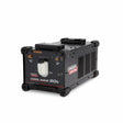 A black Lincoln Cool Wave 20S K4713-1 welding torch cooler features side vents, a white fluid reservoir, control knobs, and Lincoln branding. The compact rectangular unit stands on four feet against a white background.