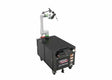 Lincoln Cooper CRX-10iA/L A/C WB Welding Cobot Cart with articulated arm, welding tool, and Lincoln Electric control unit.