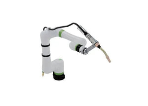 Lincoln Cooper CRX-10iA/L Water-Cooled Welding Cobot Cart AD2489-10 robotic arm with welding tool for industrial welding equipment.