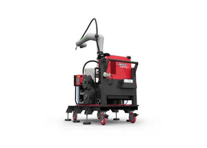 Lincoln Cooper CRX-25iA water-cooled welding cobot cart AD2489-7, red/black, robotic arm, top tool for automated welding tasks.