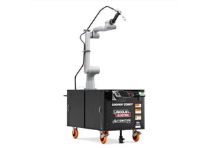 Lincoln Cooper GoFa-10 A/C WB Welding Cobot Cart, long-arm robot for automated welding, ideal equipment from WeldingMart.