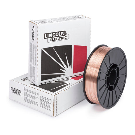 Lincoln ED015790 SuperArc L-56 MIG GMAW Mild Steel Welding Wire, 0.025 in, 12.5 lb Spool - WeldingMart.com