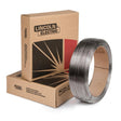 Lincoln ED026858 Innershield NR-212 Flux-Cored Welding Wire 5/64" 50 lb coil with Lincoln Electric welding supply boxes and logos.