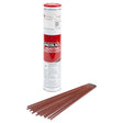 Lincoln ED032562 Fleetweld 5P Stick Welding Electrodes 1/8x14in, 10 lb can with rods, pipe-welding accessory, white background.