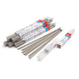 Lincoln 7018 AC-RSP stick electrodes 3/32x14in, 6 1lb tubes, welding rods in packaging and boxes on white surface.
