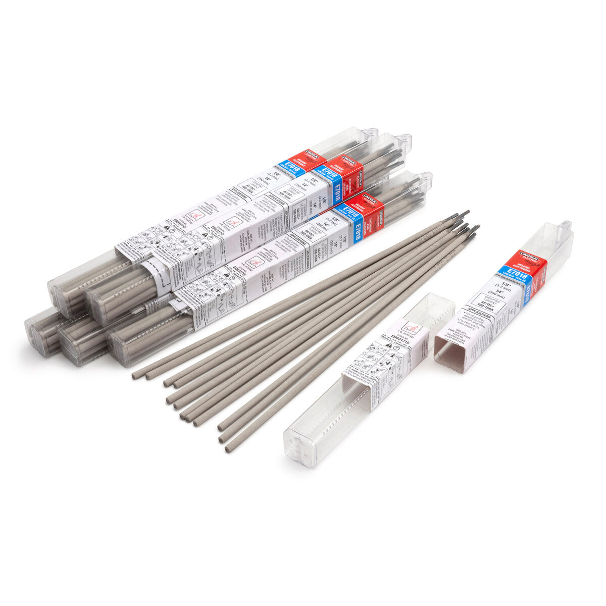 Lincoln ED033512 Lincoln 7018 AC-RSP Stick (SMAW) Electrode, 3/32x14 in, (6) 1 lb Tube - WeldingMart.com