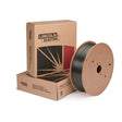 Lincoln ED037417 Metalshield MC-70 XLS 0.052" 50 lb welding wire spool and two Lincoln Electric welding supply boxes.